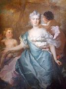 Nicolas de Largilliere, La marquise de la Tour Maubourg et ses deux filles